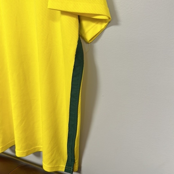 Nike  Dri Fit University of Oregon Ducks Yellow Polo Shirt Size XXL - Picture 8 of 11